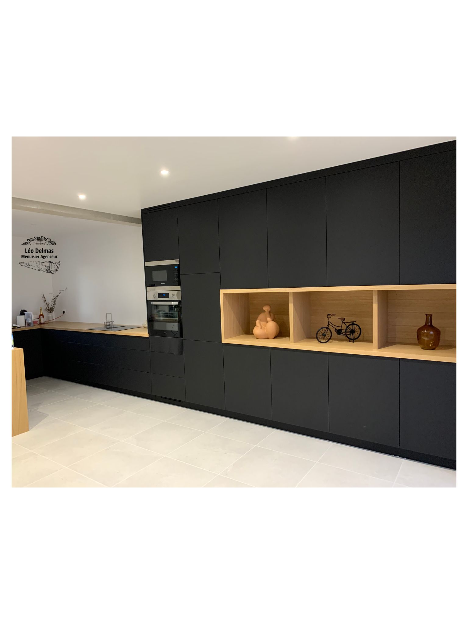 Cuisine Moderne Bois & Noir